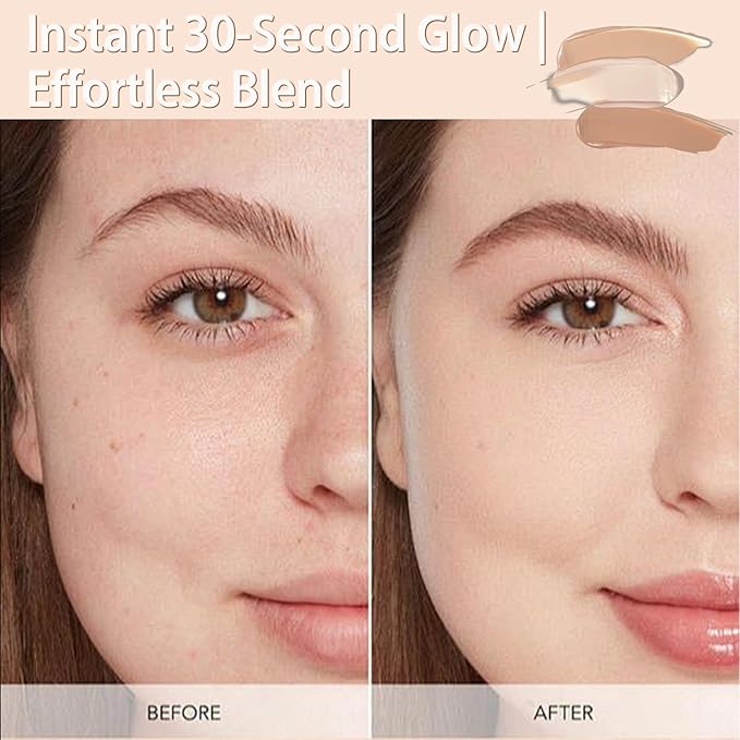 4-in-1 Foundation | Neutral-Tone Concealer |Hydrating Full Coverage Foundation | Color Balancer & Imperfection - Medium Natural for Normal Skinned People 1 Fl Oz (Light #1)