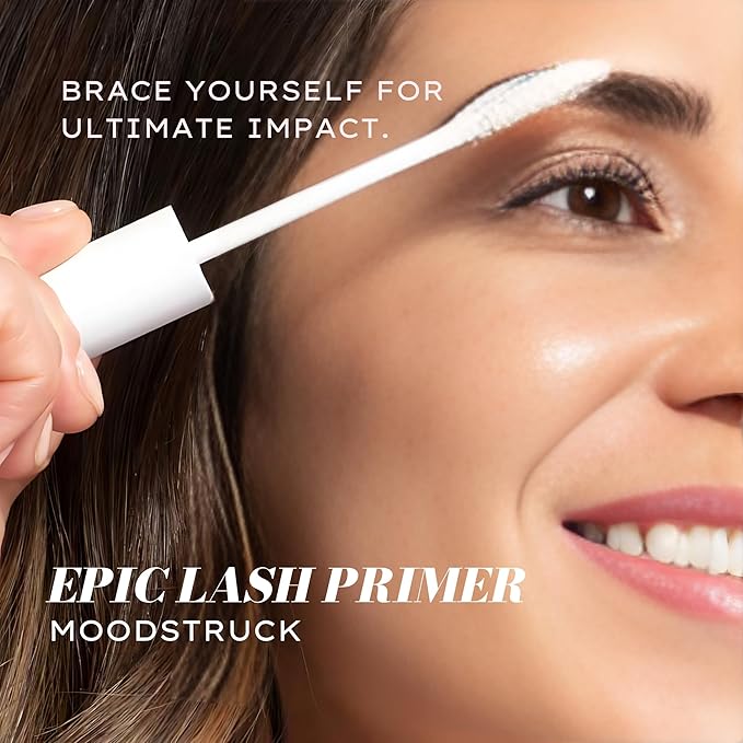 MOODSTRUCK EPIC Lash Primer | 10mL | White Lash Primer for Mascara | Curling and Lengthening | Lash Lift | Mascara Makeup Primer | Separates Lashes and Boosts Lash Look
