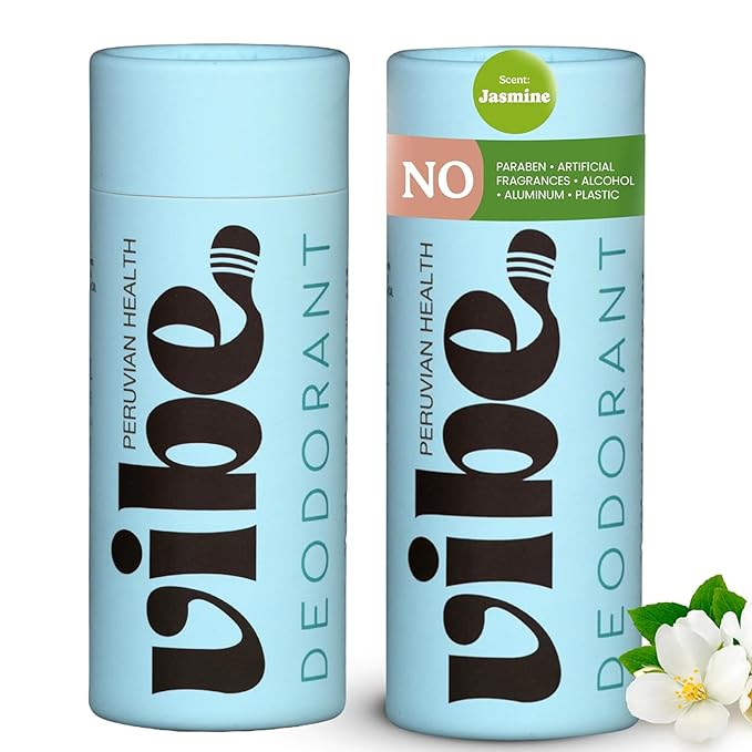 Aluminum Free Deodorant for Women and Men 2 Pack - Natural & Long Lasting Odor Control with Organic Coconut Oil and Beeswax for Sensitive Skin, Plastic Free