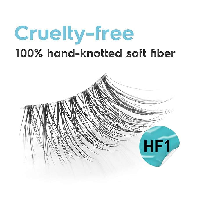 Frihappy Wispy Lashes 3 Pairs - Natural Half Lashes HF1