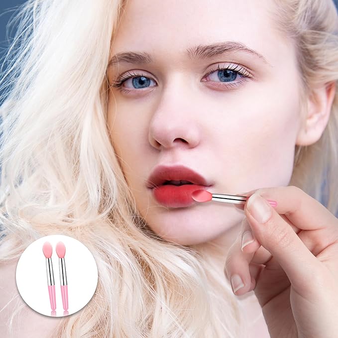 12Pcs Lip Mask Applicator Silicone LIp Applicator Makeup Beauty Lipstick Brushes Eyebrow Lipstick Brushes Applicator Cosmetic Brush Set for Lipstick Lip Gloss Lip Mask Eyeshadow