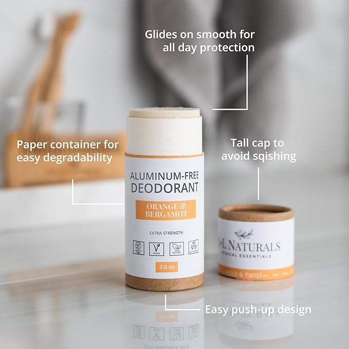 J&L Naturals Aluminum Free Deodorant for Men & Women | 100% Natural Ingredients With Coconut Oil, Shea Butter, & Essential Oils | Sustainable, Eco-Friendly (Floral & Fruity, 3.0 Oz (Pack of 4))