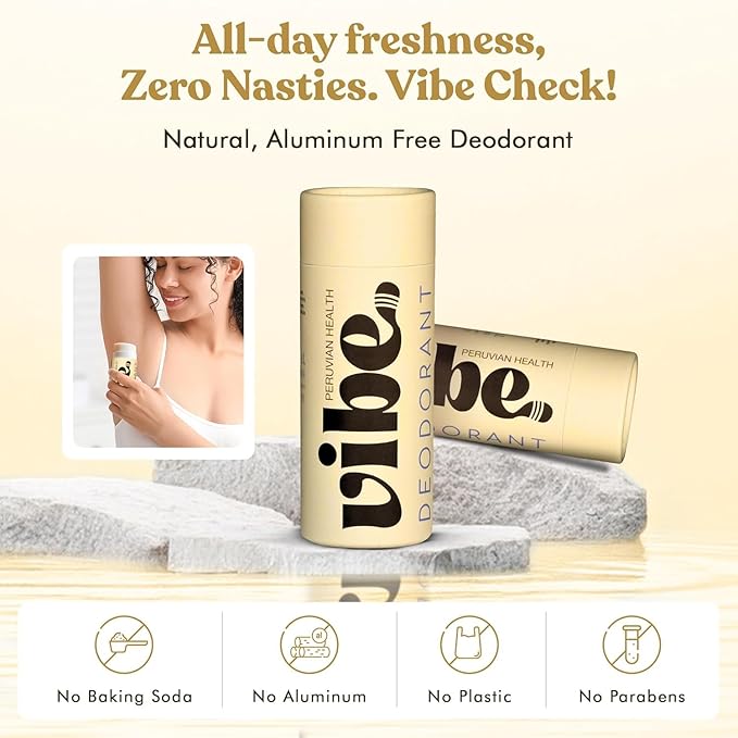 Aluminum Free Deodorant for Women and Men 2 Pack - Natural & Long Lasting Odor Control with Organic Coconut Oil and Beeswax for Sensitive Skin, Plastic Free
