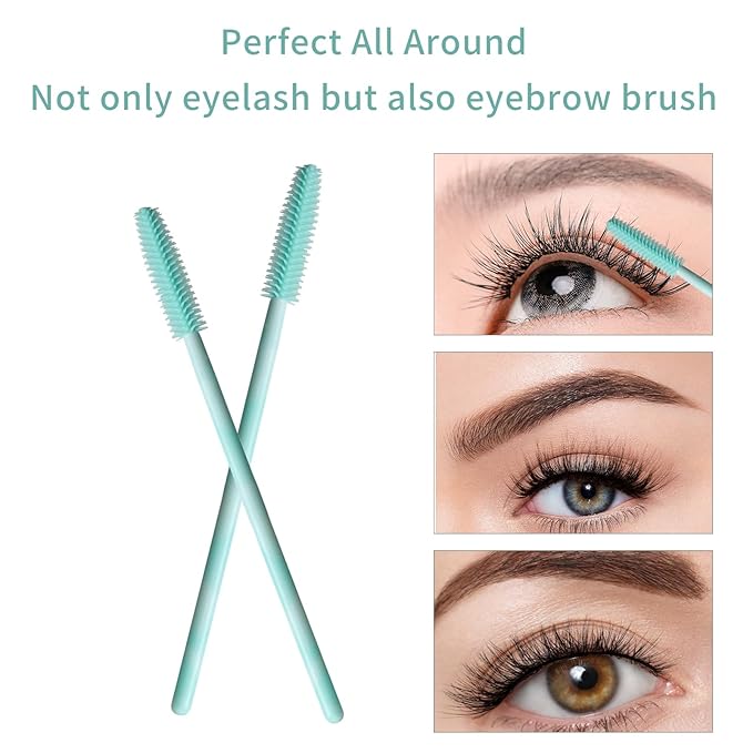 Disposable Silicone Eyelash Mascara Brushes Wands Applicator Eyebrow Brush Makeup Tool Kit Set Tool Bulk