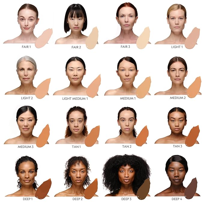 YENSA Super Serum Silk Powder Foundation - Matte Foundation Makeup to Blur and Smooth Pores - Provides a Radiant and More Even Skin Tone for a Natural, Healthy Glow - Deep 4 (0.35 oz)