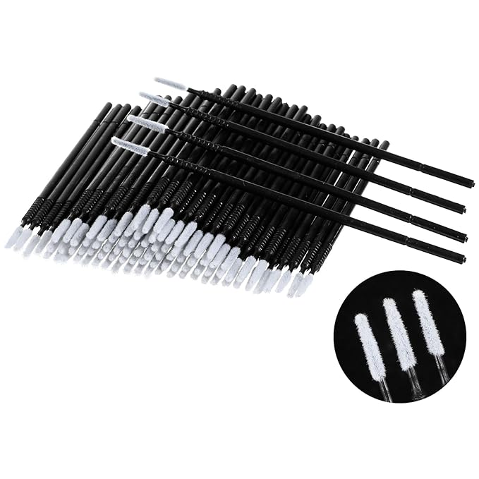 200pcs Micro Brushes Cotton Swabs Micro Applicator Brush for Eyelash Extension Precision Microswabs Lash Mascara Applicators Microfiber Lips Mascara Wands Brush for Eye, Lashes, Brows