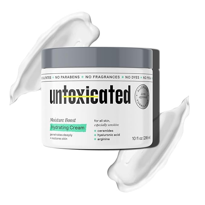 Moisturizing Cream - Facial Moisturizer & Body Cream for Sensitive Skin and NEA Approved for Eczema Relief - Ceramides & Hyaluronic Acid with No Common Irritants