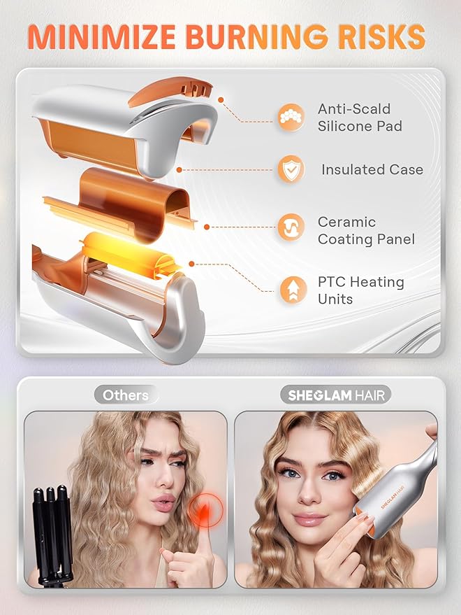 SHEGLAM Deep Waver 0.75" - Short Hair Styling Tool