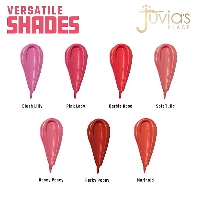 Juvia's Place Blushed Liquid Blush Lighter Pink Lady Glow - Liquid Blush for Cheeks with Luminous Glow, Long-Wearing, Buildable & Highly-Pigmented Makeup, Easy to Blend