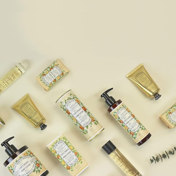 Panier des Sens - Small Hand Cream for Dry Cracked Hands – Orange Blossom Mini Hand Lotion for Dry Skin - With Sweet Almond and Olive Oil - Hand Care 96% Natural Ingredients - Travel Size 1 floz