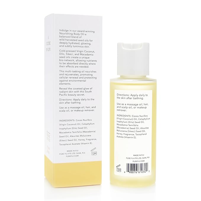 PURE FIJI Travel Size Nourishing Exotic Coconut Oil, Coconut Milk & Honey (3oz/90ml)