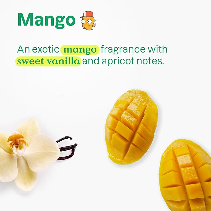 ATTITUDE Natural Conditioner for Kids, Hypoallergenic, Vegan, Plant- and Mineral-Based, Vegan and Cruelty-free, Mango, 8 Fl Oz (11118)
