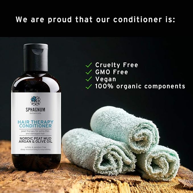 New Psoriasis Conditioner - Effective Argan & Olive Oil Treatment with Healing Peat Mud for Thin, Dry and Damaged Hair 13.5 fl. oz