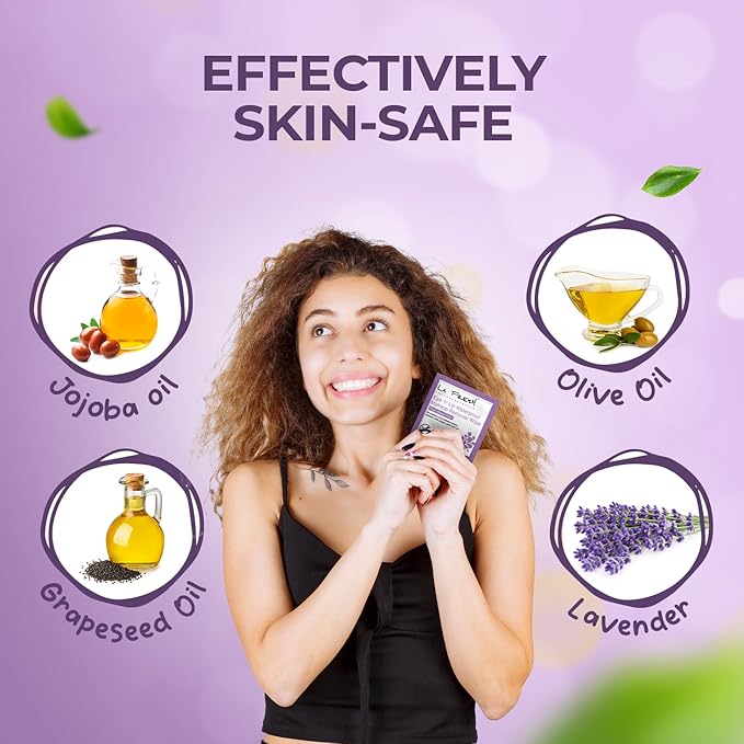 LA Fresh Eye and Lip Waterproof Makeup Remover Wipes Pack of 50 Individually Wrapped Wipes Made With Vitamin E, Olive Oil Convenient Size For Purse, Gym Bag, Car, Anywhere On The Go