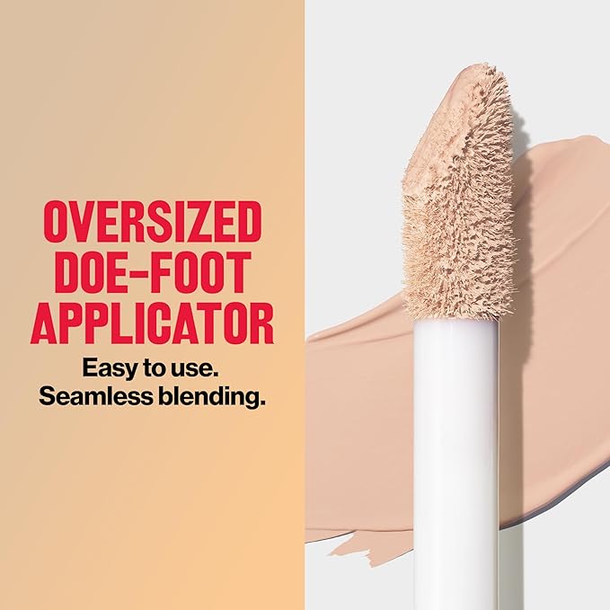 Revlon ColorStay Flex Wear, Full Cover Non-Creasing Concealer, Infused with Hyaluronic Acid & Vitamin E, Flexible Longwear, 005 Fair, 0.34 Fl Oz