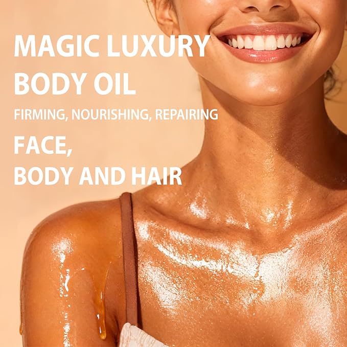 Body Firming Oil: Fast Absorbing Firming & Hydrating Skin Care with Jojoba, Grapeseed & Geranium Oils, Vitamin E | 3.4 Fl Oz Moisturizing Treatment Oil for Tightening After Shower