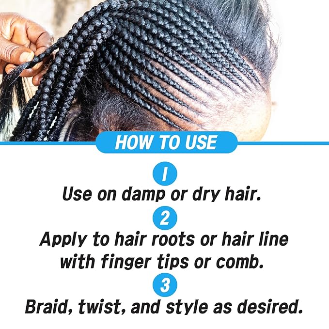 The MORE Styling, Braiding and Twisting Gel, Extra Extreme Hold for All Hair Types, 16.9 Fl Oz, Clear, Nourishes Scalp, Promotes Hair Growth