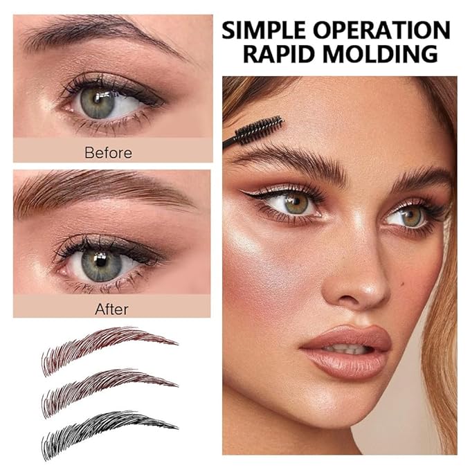 Brow Powder Kit,Long-Lasting Waterproof Two Colors Brow Filler Get Full Defined Natural Brows,Eye Brow Contour Palette with Double-ended Eyebrow Brush,sombra para cejas (MAY-03)