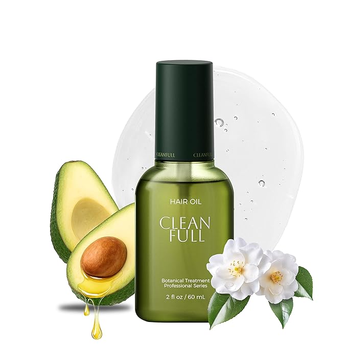 Botanical Hair Oil, Lightweight Professional Treatment to Strengthen, Repair & Boost Shine, Frizz-Control, Vegan & Cruelty-Free Hair Essence, 2 Fl Oz