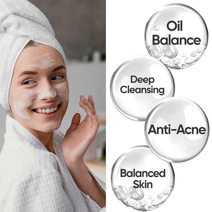 Tea Tree Face Wash for Acne-Prone Skin – Purifying Cleanser with Aloe Vera, Panthenol & Bisabolol – Fights Acne & Controls Oil – Gentle Daily Gel Wash – 400ml