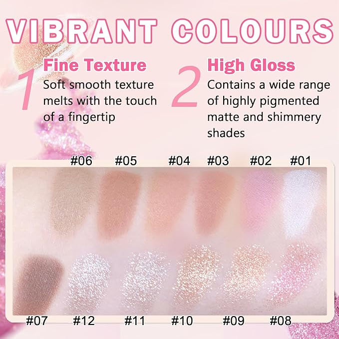 Glitter Eyeshadow Champagne Glow Single Eyeshadow,Ultra Fine Shimmer Eyeshadow Lightweight Sparkling Blendable Formula,Daily Multiuse Glossy Eyes Makeup (09 Moonstone)