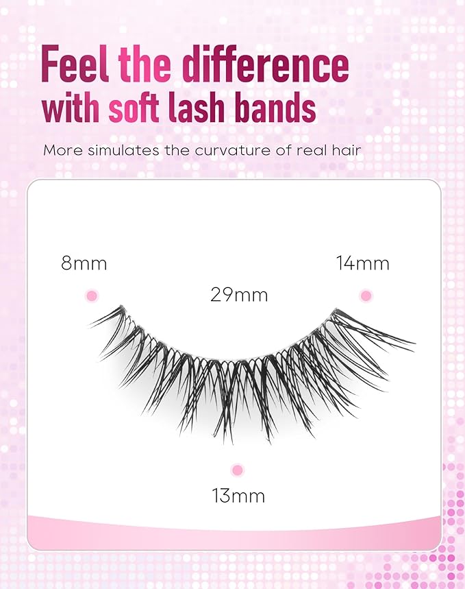 Frihappy Fluffy Wispy Lashes Natural False Eyelashes Faux Mink HA-9