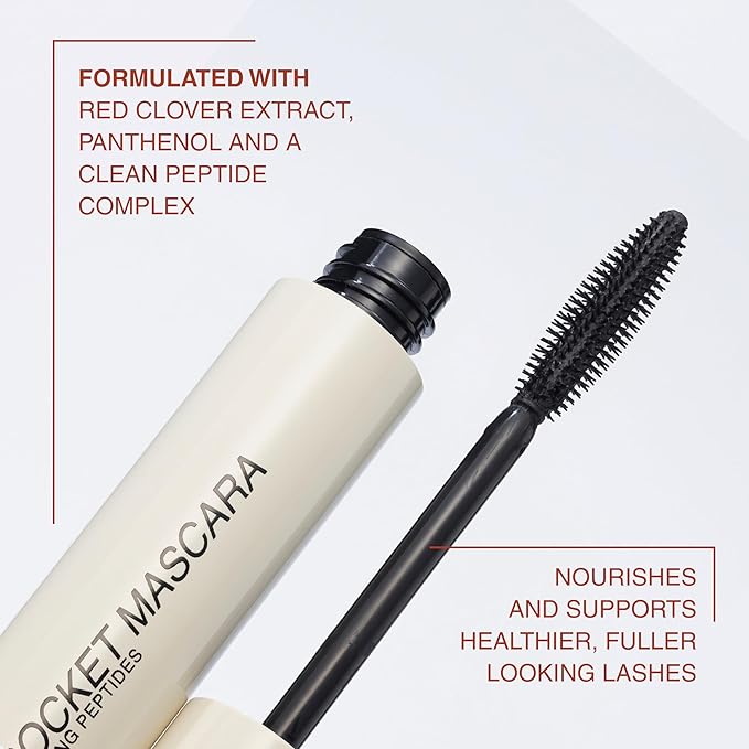 Freck Beauty LASHROCKET Mascara, Infused with Lash Enhancing Peptides, Conditioning & Nourishing, Lashes Appear Fuller, Longer and Stronger with Each Use, Black