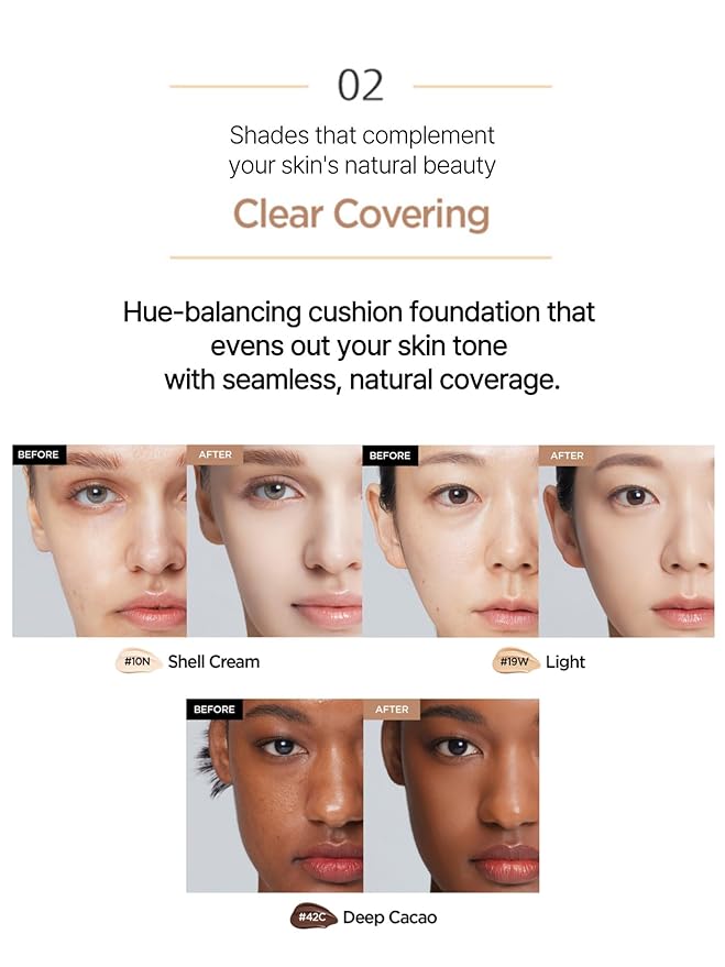 [JUNGSAEMMOOL OFFICIAL] Essential Skin Nuder Cushion (03 Fair Pink) | Refill Only | Natural Finish | SPF50 Broad Spectrum | Makeup Artist Brand