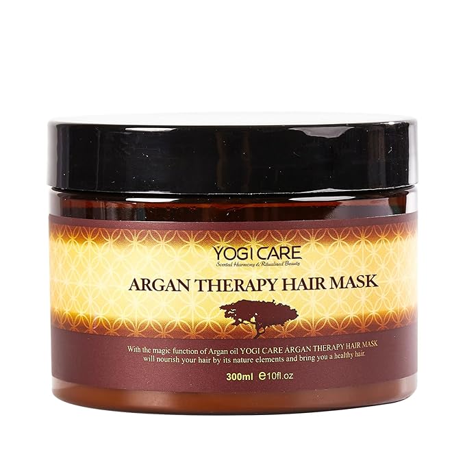 Moroccan Argan Oil Hair Mask Deep Moisturizing & Nourishing Treatment for Dry, Damaged, Frizzy Hair – Enriched with Vitamin E, Antioxidants, & Fatty Acids – 300ml/10.15 oz