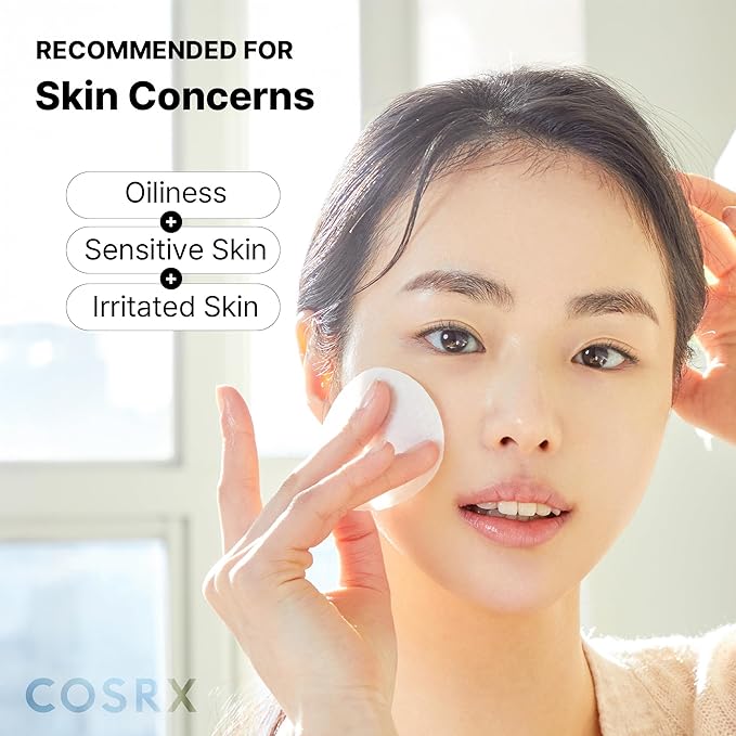 COSRX Green Calming Pads, 70 Sheets, Exfoliating Pads for Sensitive & Irritated Skin, Soothingm Hydrating, Refreshing, Korean Skin Care, Stocking Stuffers, Holiday Gifts,Gifts For Women
