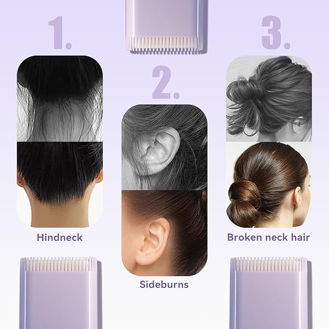 2pcsHair Styling gel for Women Baby Hair Wax Stick with Built-in Comb Wax Stick for Hair Slick Stick Hair Care Styling Waxes for Fly Away & Edge Frizz Hair Refreshing Non-Greasy