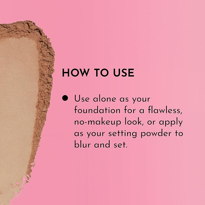 LAWLESS Talc Free Skin Smoothing Powder, Medium, Tan, 0.34 Ounce
