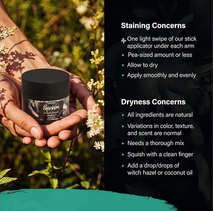 PiperWai Natural Deodorant with Activated Charcoal, Aluminum-Free & Vegan, Long-Lasting Odor Protection for Men & Women | As Seen on Shark Tank | 2 oz Scented Jar