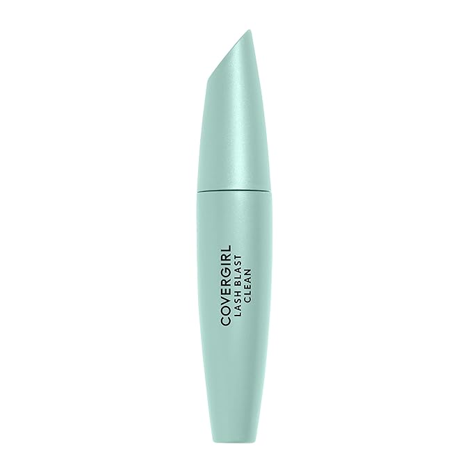 CoverGirl Lash Blast Clean Volume Mascara, Vegan Formula, Volumizing, Smudge-Proof, Cruelty Free, Pitch Black, 1 Count