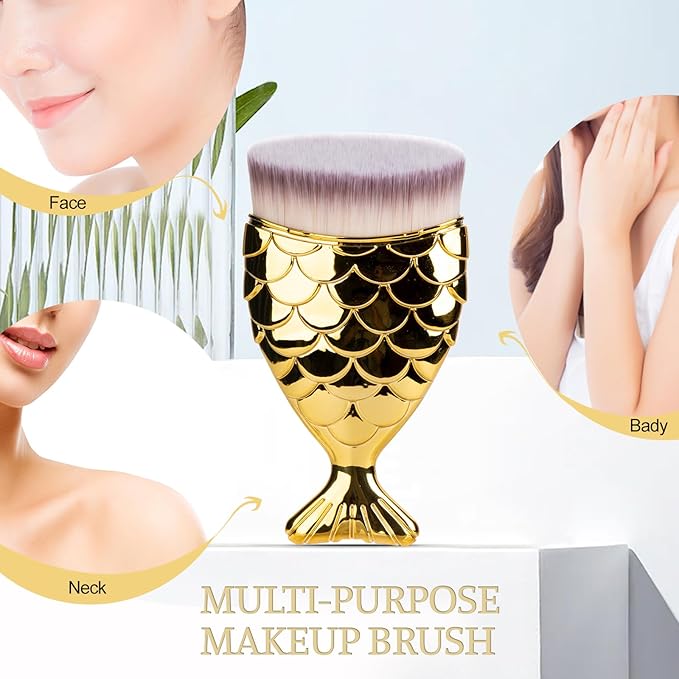 UNIMEIX Sunscreen Brush for Face Kabuki Brush Sunscreen Applicator for Kids Foundation Makeup Brushes for Liquid Foundation Powder Cream Contour Buffing Stippling Blending