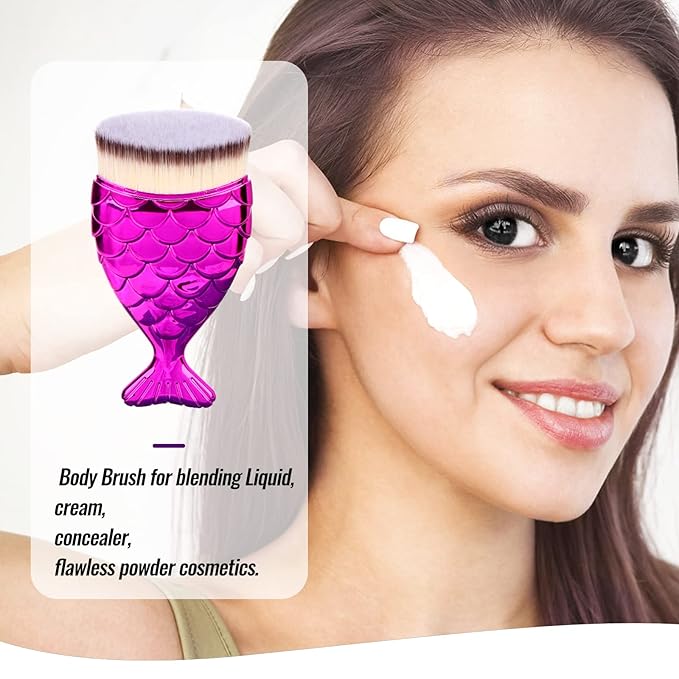 UNIMEIX Sunscreen Brush for Face Kabuki Brush Sunscreen Applicator for Kids Foundation Makeup Brushes for Liquid Foundation Powder Cream Contour Buffing Stippling Blending