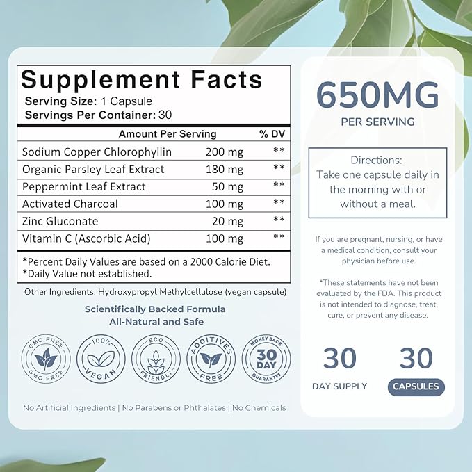 REFRESH – Internal Deodorant Supplement for Odor Control, Skin Health & Confidence Boost