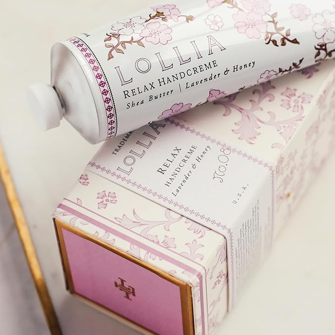 LOLLIA Handcreme, 4 oz – Scented Hand Cream for Women, Moisturizing Hand Lotion for Dry Hands, Shea Butter & Cocoa Butter, Quick Absorbing Lotion
