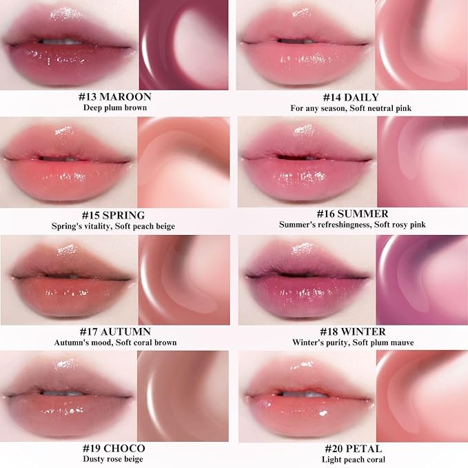 BBIA Glow Lip Tint – Lip Plumping, Volumizing Glossy & Glowy Lip Stain Naturally Moisturizing Comfortable Texture Lightweight Long-Lasting Vivid Color Non-Sticky Non-Dry Korean (15 SPRING, Pack of 1)