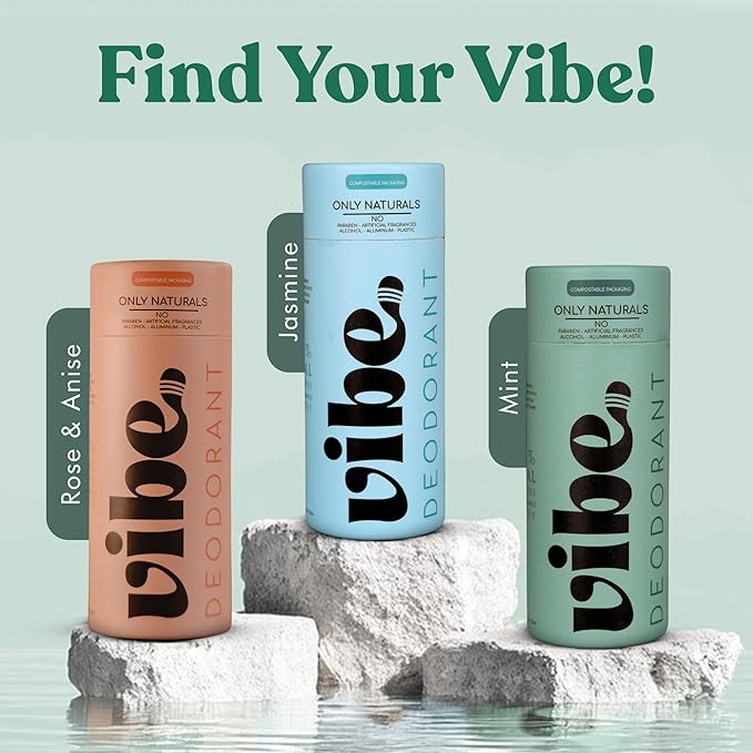 Aluminum Free Deodorant for Women and Men 2 Pack - Natural & Long Lasting Odor Control with Organic Coconut Oil and Beeswax for Sensitive Skin, Plastic Free
