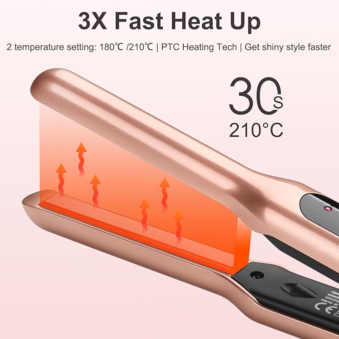 JAETON Small Flat Iron 3/10" Mini Hair Straightener for Short Hair Curling Iron for Edges,Mini Straightener for Travel,Fast Heat Up,Dual Voltage,Ceramic Tourmaline