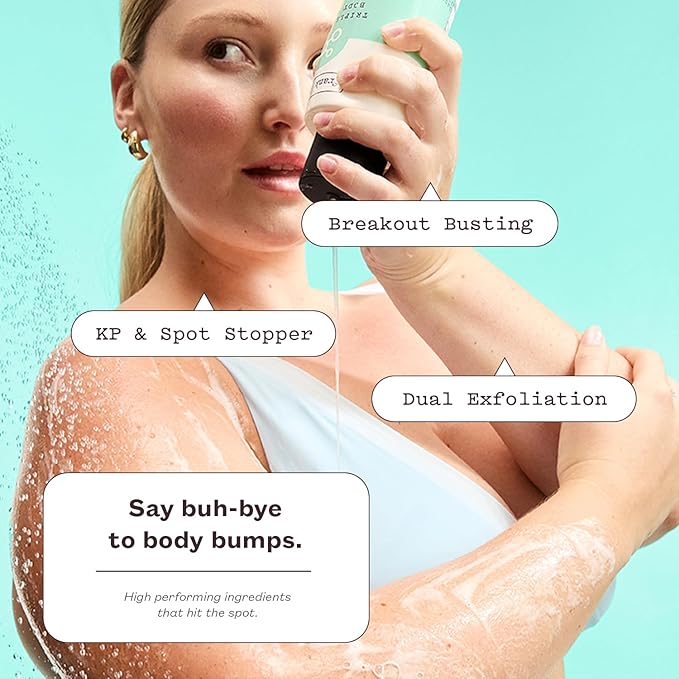 frank body Triple Acid Body Wash | Lactic, Glycolic & PHA Exfoliate, Clear Body Acne & Smooth Bumps | Daily Cleanser for KP & Breakouts | Vegan & Cruelty-Free | Rosemary Spa Scent | 250ml/8.45fl oz