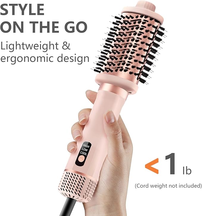 Hight Speed One-Step Volumizer Hair Dryer, 4-in-1 Hair Dryer Brush Blow Dryer & Styler Volumizer – Hot Air Straightener Brush for Frizz Control, Salon Blowout, Fast Drying with Ionic Technology