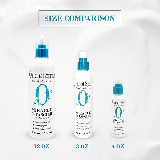 Original Sprout Miracle Detangler, Leave-In Conditioner Treatment for All Hair Types, 4 oz. Bottle