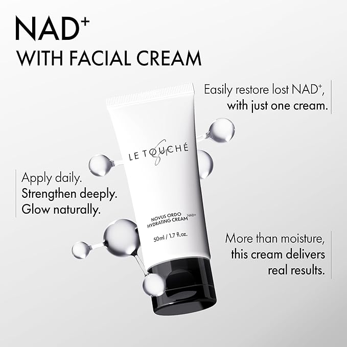 Novus Ordo (New Order) Hydrating Cream, NAD+ Ingredients, Revolutionary Korean Skincare Solution, NAD+ healthy aging, Elastic, Moisturing and Glowing Skin, 1.7 fl oz
