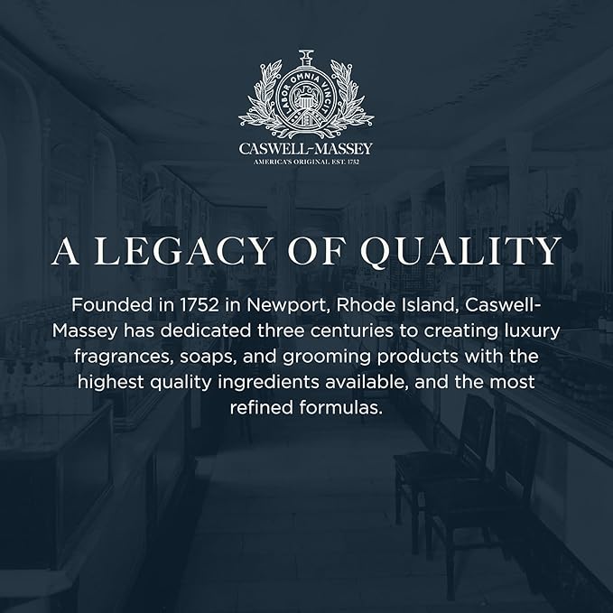 Caswell-Massey Verbena Natural Bar Soap, Bright Citrus Scent, Moisturizing Triple-Milled Body Soap for Men & Women, Plant-Based Formula with Essential Oils, for All Skin Types, Made in USA, 5.8 oz