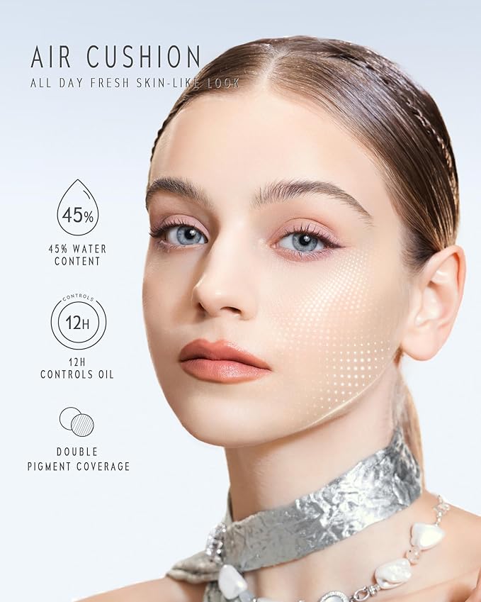 TIMELESS LUMINA MATTE PERFECTION CUSHION | Full Coverage, Weightless, Skin fit, Velvety Matte Finish, Oil-Control Waterproof Foundation, Sweatproof Flawless BB Cream CC (03W WARM FAWN)