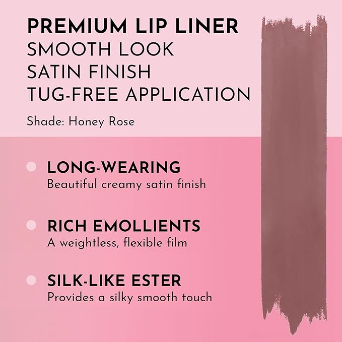 Lawless Women's Forget the Filler Definer Liner, Honey Rose, Pink, 0.04 Ounce