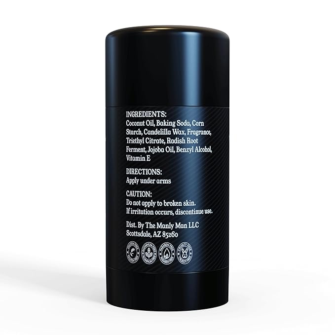Deodorant for Men - Aluminum Free Mens Deodorant - Travel Size Natural Deodorants - Sweat Protection for Underarm, Stain-Free Stick Deodorants, Made in USA, 3.2oz (Pack of 2, Invigorate)