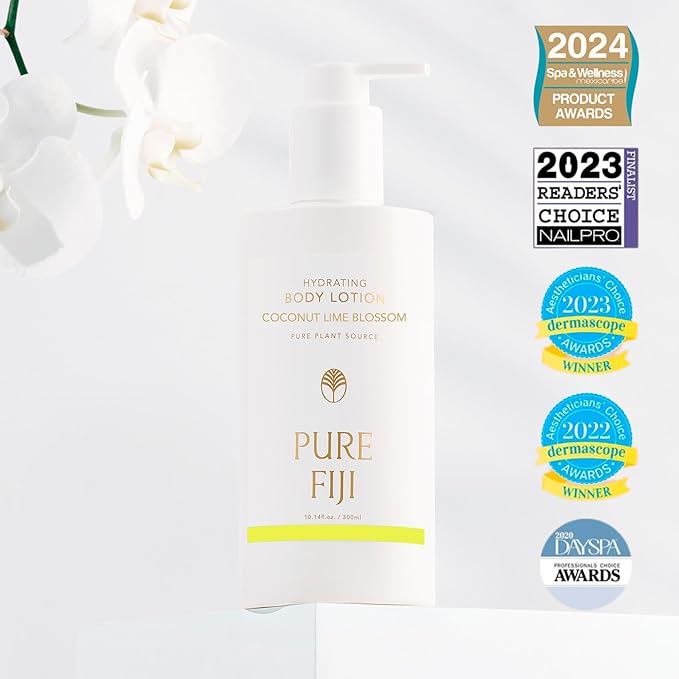 PURE FIJI Hydrating Body Lotion, Coconut Lime Blossom (10.14 Fl.Oz /300ml)